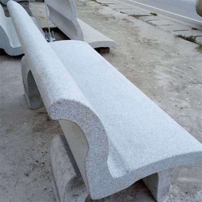 Granite garden bench